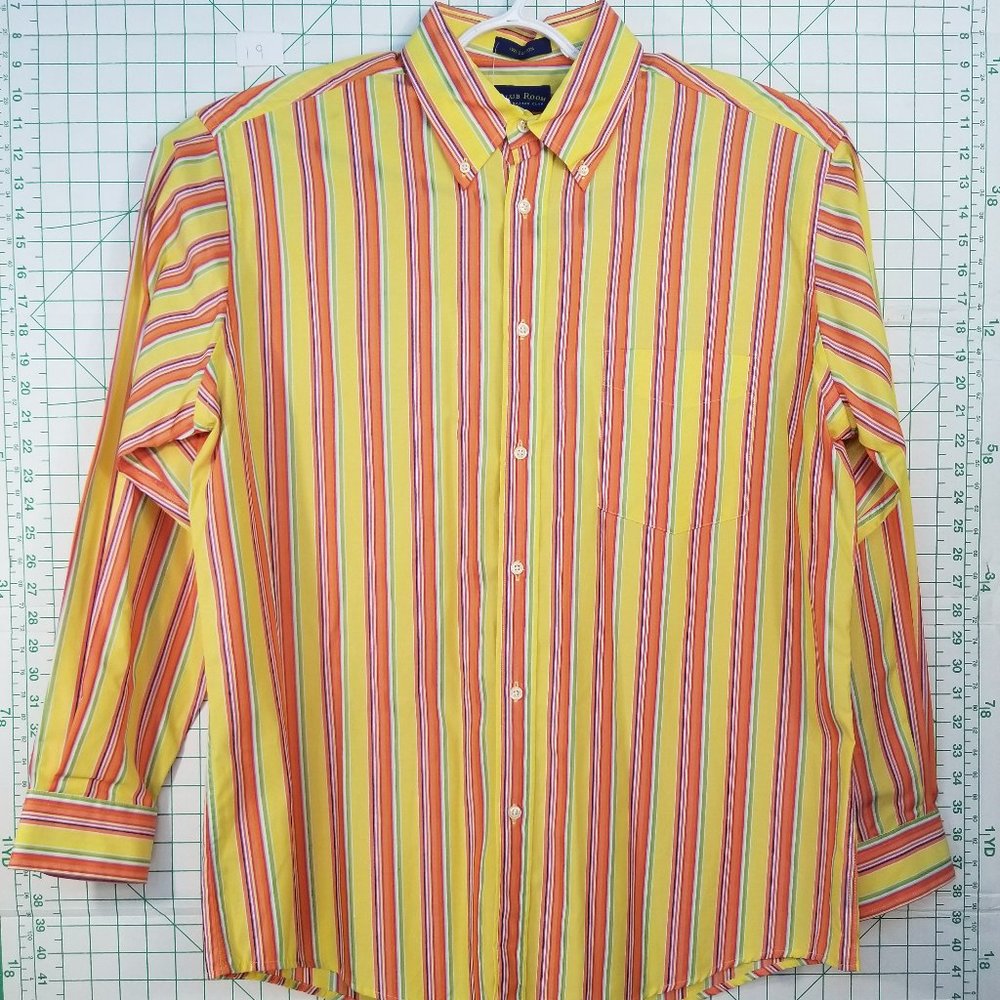 Charter Club Club Room Striped Button Down